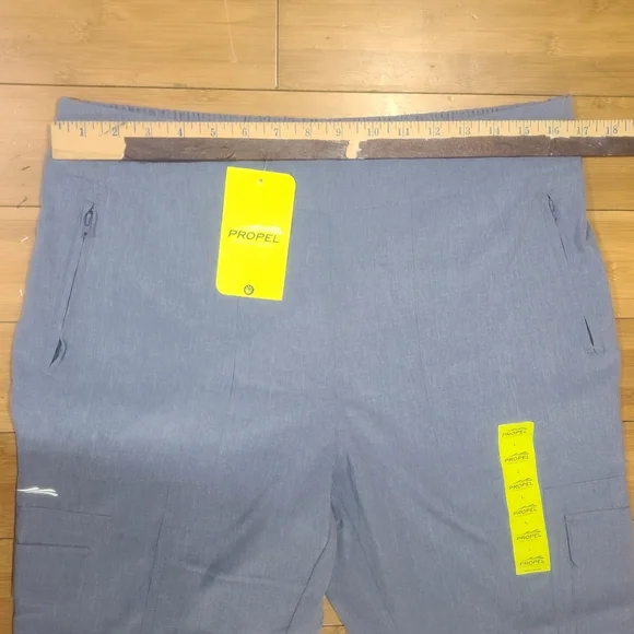 Bass Women's Propel Turbo-Dry Blue Moisture Wick Performance Jogger Pants size L - Picture 9 of 14